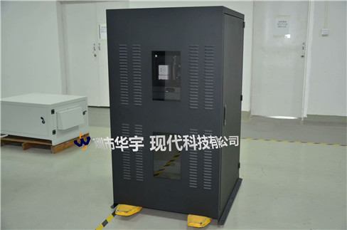 我司21號發貨浙江，為浙江某公司提供定製款恒溫恒濕戶外投影儀安裝櫃(圖2)